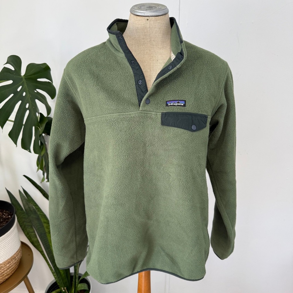 Patagonia Green Synchilla Snap-T Fleece Pullover